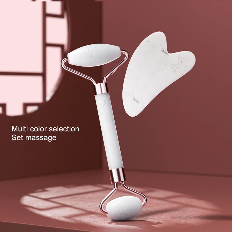 Resin Facial Massage Roller & Scraping Tool for Face & Neck