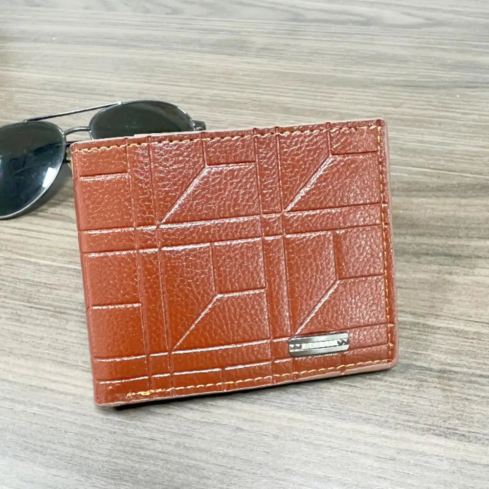 Men's Wallet Short Cash Purse Multi Card Slot Patchwork Card Holder