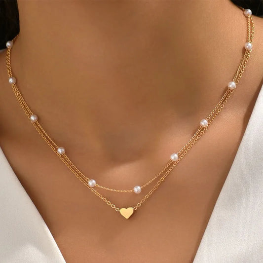 Simple Pearl Choker Necklaces for Women