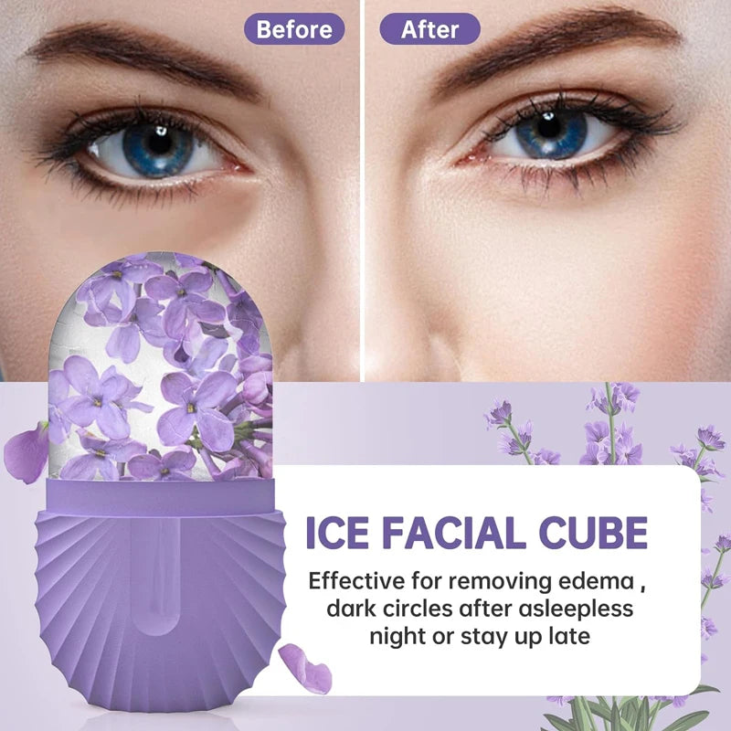 Ice Face Roller Ice Cube Beauty Massage Silicone