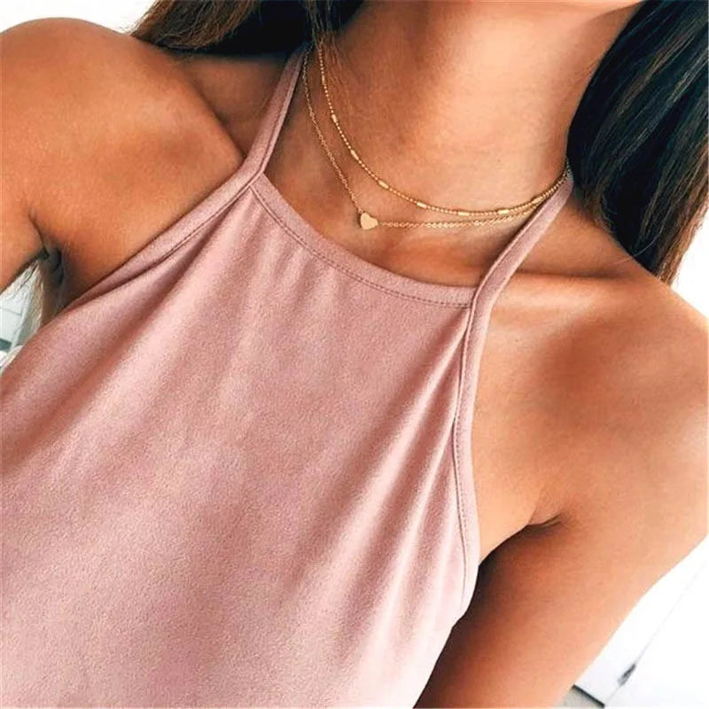 Simple Pearl Choker Necklaces for Women