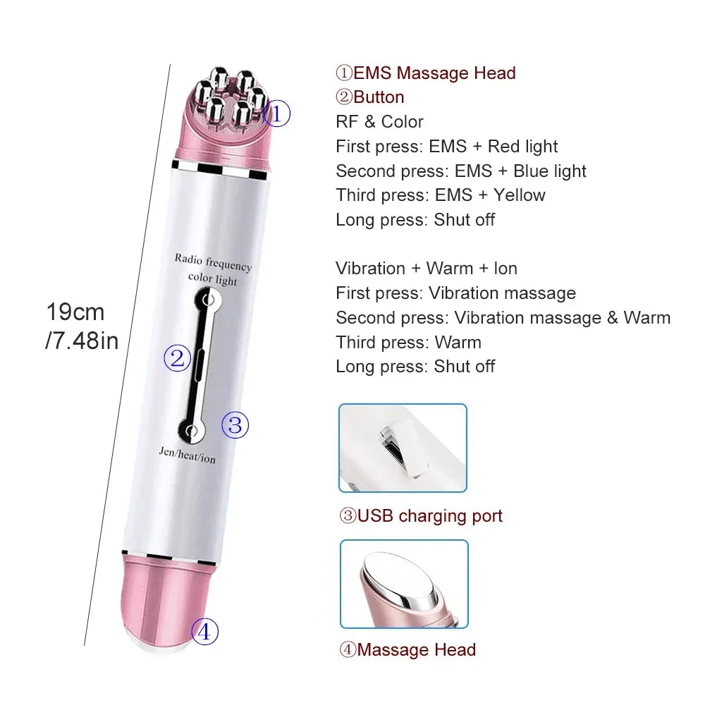 Vibrating Eye Massager with Heat Face Lifting Machine